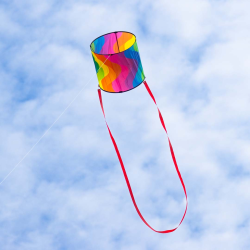HQ Cylinder Kite Rainbow