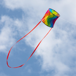 HQ Cylinder Kite Rainbow