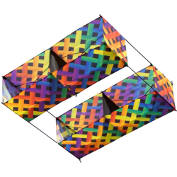 Latawiec HQ Hargrave Box Kite Rainbow Mesh - Sklep z latawcami