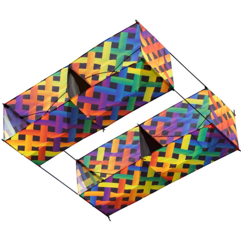 Latawiec HQ Hargrave Box Kite Rainbow Mesh - Sklep z latawcami