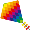 HQ EDDY RAINBOW PATCHWORK 50 CM - Sklep z latawcami