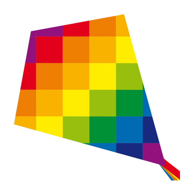 Latawiec Tęczowy Patchwork 70 cm - Sklep z latawcami