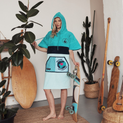 Wave Hawaii Cotton Velours Poncho Cotillo XL