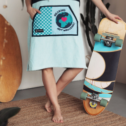 Wave Hawaii Cotton Velours Poncho Cotillo XL