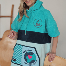 Wave Hawaii Cotton Velours Poncho Cotillo XL