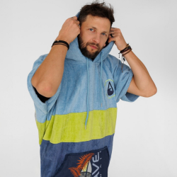 Wave Hawaii Cotton Velours Poncho Kapalua L