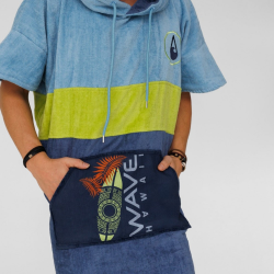 Wave Hawaii Cotton Velours Poncho Kapalua L
