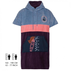 Wave Hawaii Cotton Velours Poncho Kiholo M