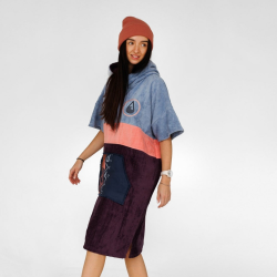 Wave Hawaii Cotton Velours Poncho Kiholo M