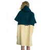 Wave Hawaii Cotton Velours Poncho Petrol M