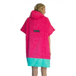 Wave Hawaii Cotton Velours Poncho Pink Wave S