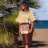 Wave Hawaii Poncho Leevs, Cotton Velours L