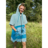 Wave Hawaii Zip Poncho Cotton Flyh M