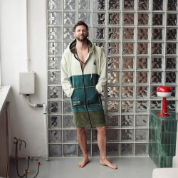 Wave Hawaii Zip Poncho Cotton Velours Longsleeve Pattaya L