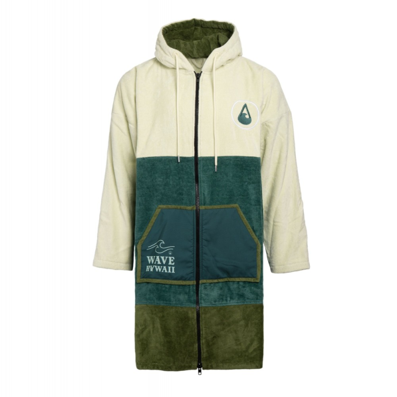 Wave Hawaii Zip Poncho Cotton Velours Longsleeve Pattaya S