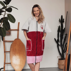 Wave Hawaii Zip Poncho Cotton Velours Phuket M