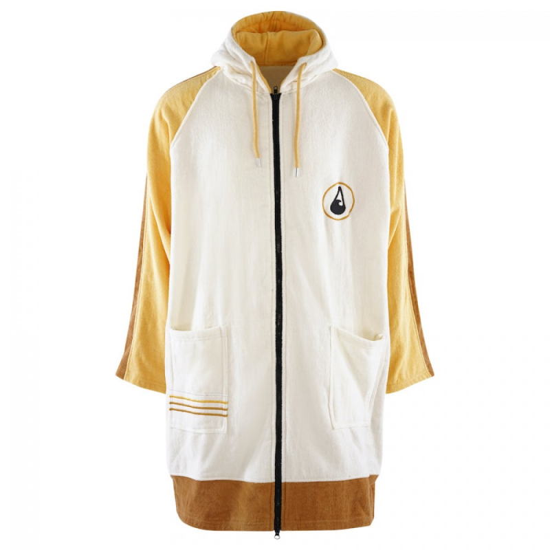 Wave Hawaii Zip Poncho Longsleeve Sannt, Cotton Velours M