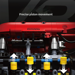 MOC Ferrari V8 DOHC - Engine Kit