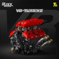 MOC Ferrari V8 DOHC - Engine Kit