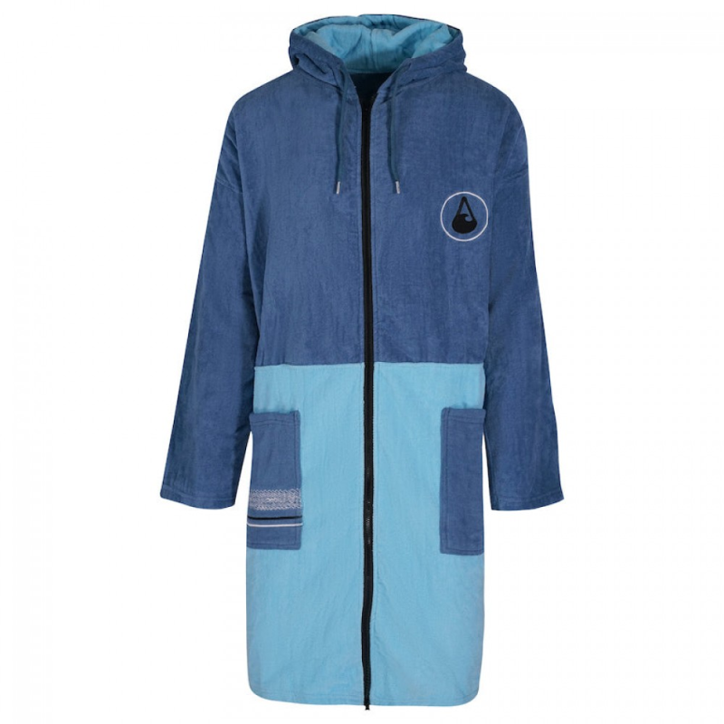 Wave Hawaii Zip Poncho Longsleeve Bleys, Cotton Velours L